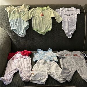 Bundle of Assorted 3 -6 Month  Baby Clothes.